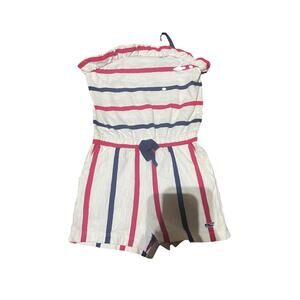 Vineyard Vines for Target Romper Toddler Girl 18 Month Red White Blue Striped